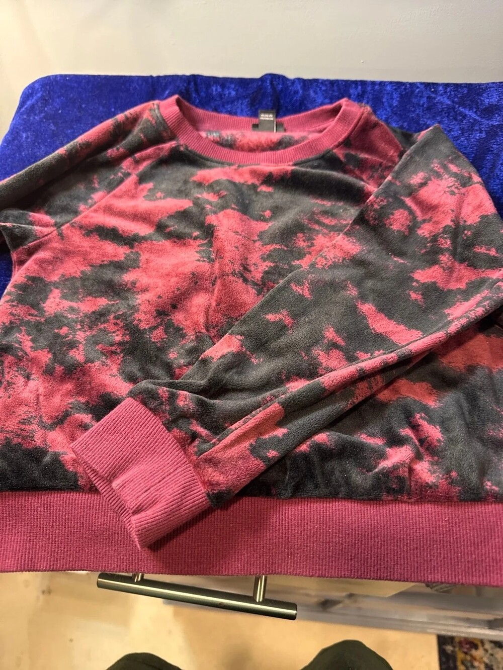 Red and black fleece